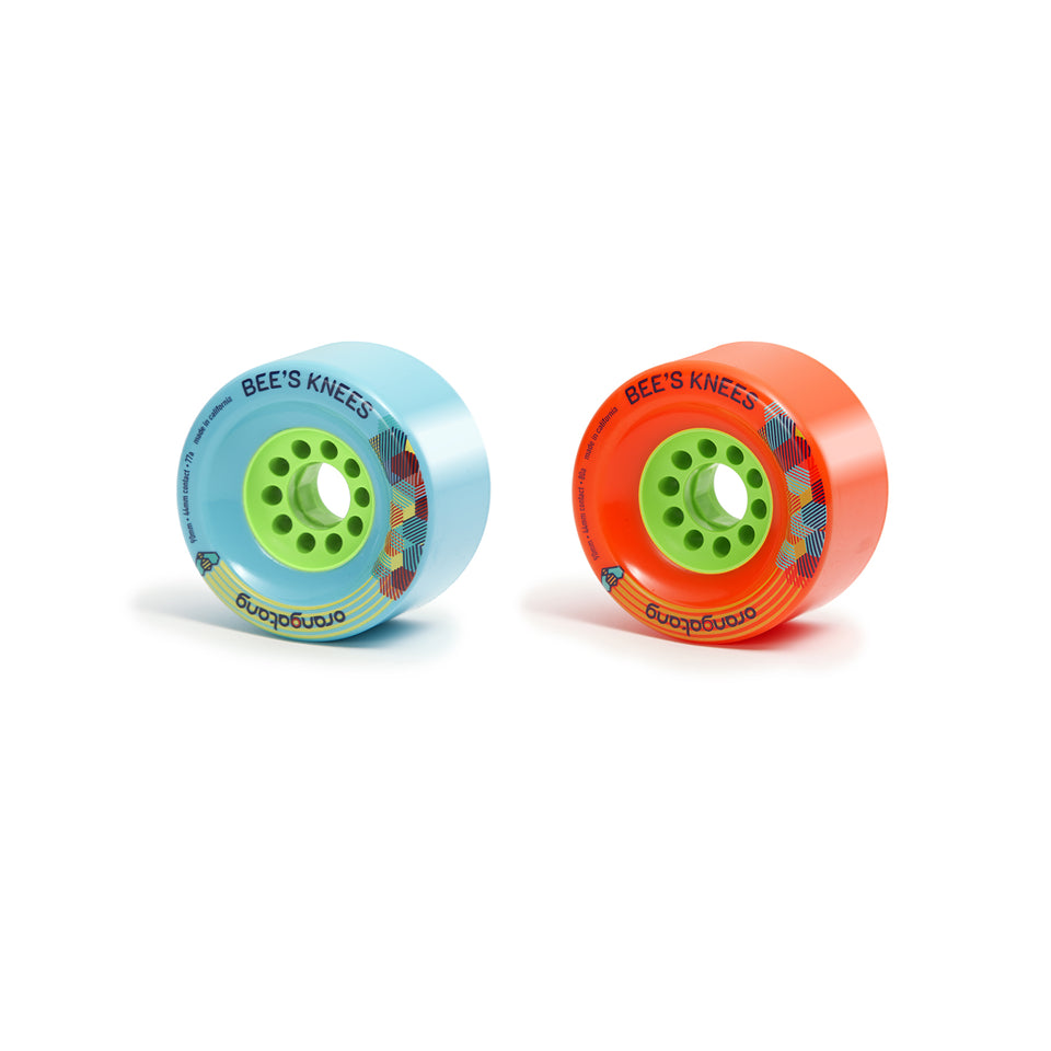 Orangatang 90mm Bee's Knees longboard skateboard wheel, family view