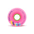 Orangatang 65mm Fat Free (83a, pink) longboard skateboard wheel (front)