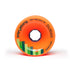 Orangatang 75mm Durian (80a, orange) longboard skateboard wheel (front)