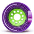 Orangatang 80mm Kegel (83a, purple) longboard skateboard wheel (front)